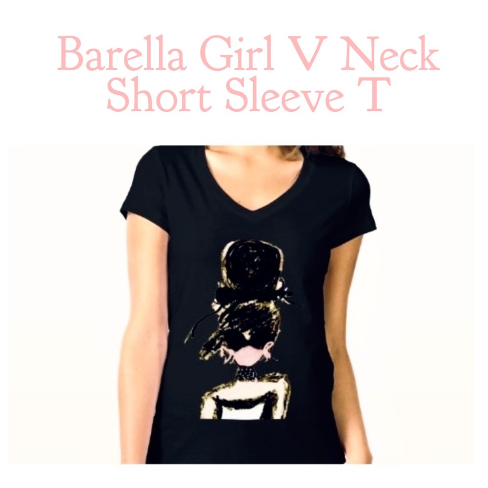 Barella Girl V Neck Shirt Sleeve T - Picture 2 of 7
